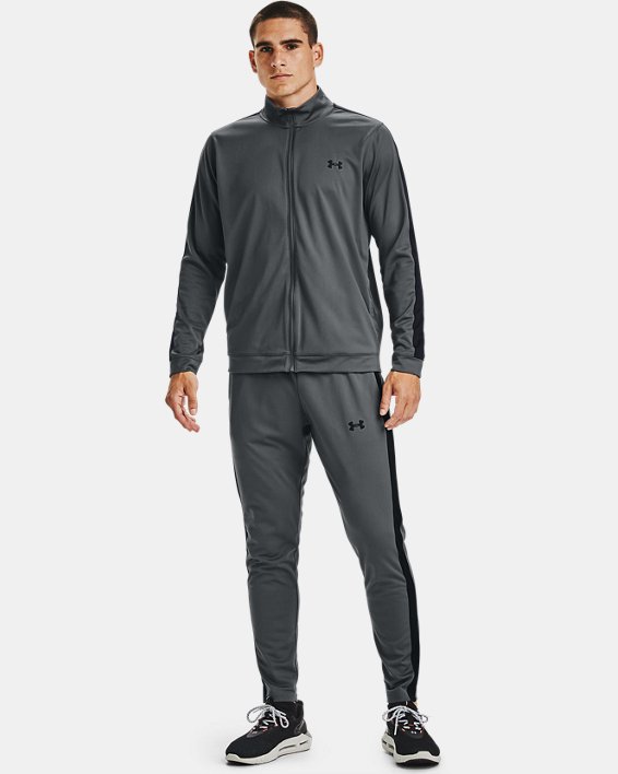 Men's UA Knit Track Suit, Gray, pdpMainDesktop image number 3